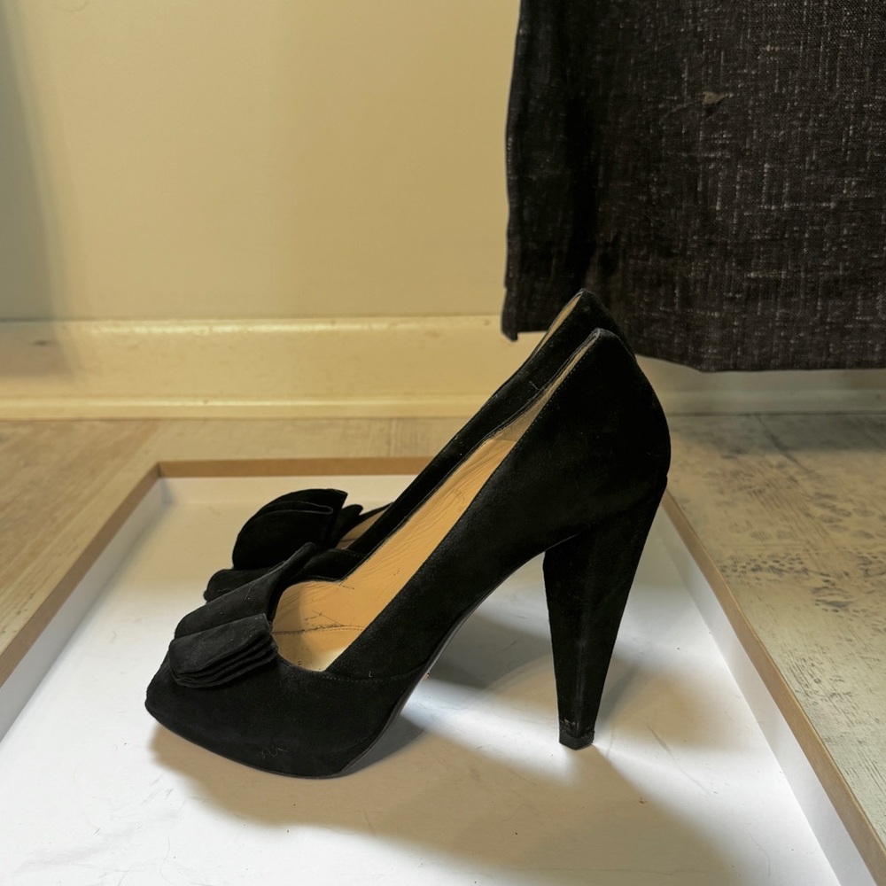 Prada Shoe peep toe black heel (8.5) - Picture 2 of 5